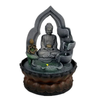 Fontaine Intérieur Zen Temple Bouddhiste