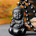 Pendentif Bébé Bouddha Noir