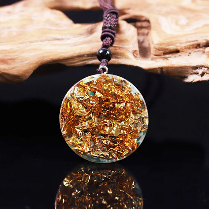 Pendentif Orgonite Pierre Bleu