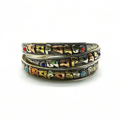 Bracelet Manchette Mantra Tibétain