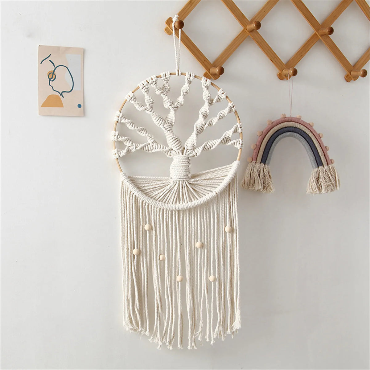 Attrape Reve Macramé Arbre de Vie