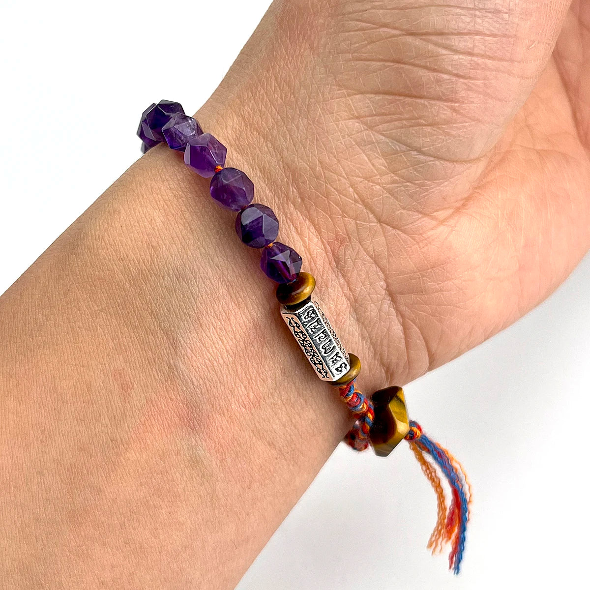Bracelet Tibétain Om en Améthyste