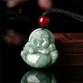 Pendentif Bouddha Double Relief en Jade