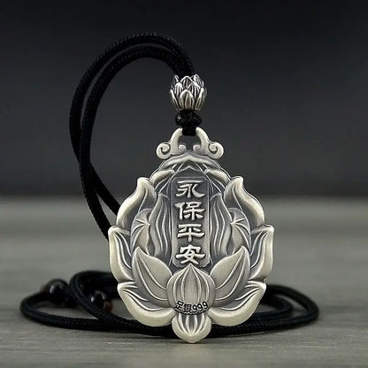 Pendentif Amulette Bouddhiste en Argent