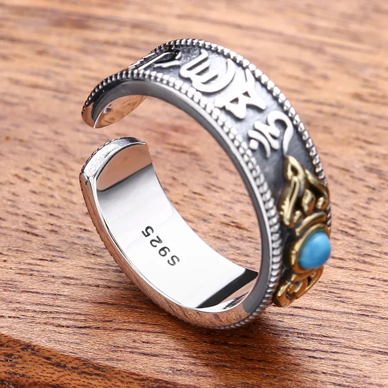 Bague Tibetaine en Argent