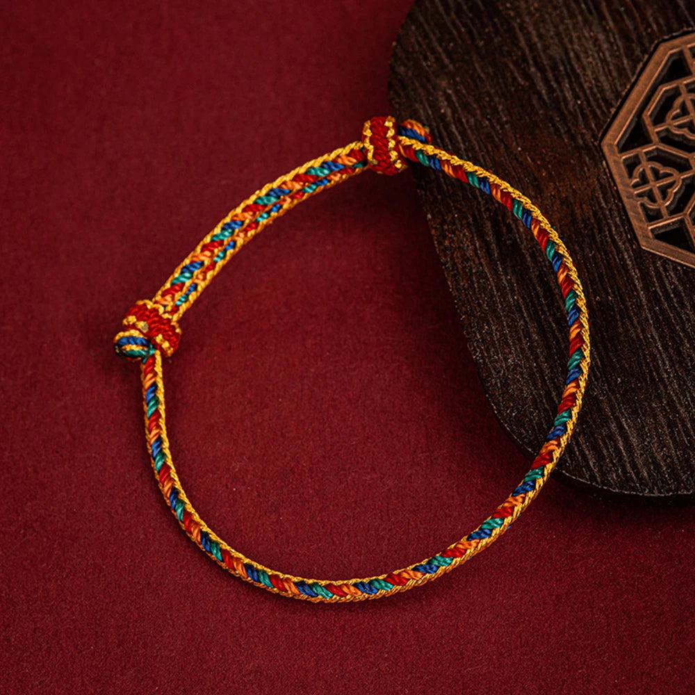 Bracelet Tibetain Bouddhiste Tressé Main