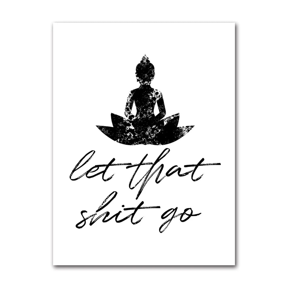Poster Bouddha souriant comparaison cinq formats 10x15 à 25x35 cm
