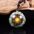 Pendentif Orgonite Pierre Bleu