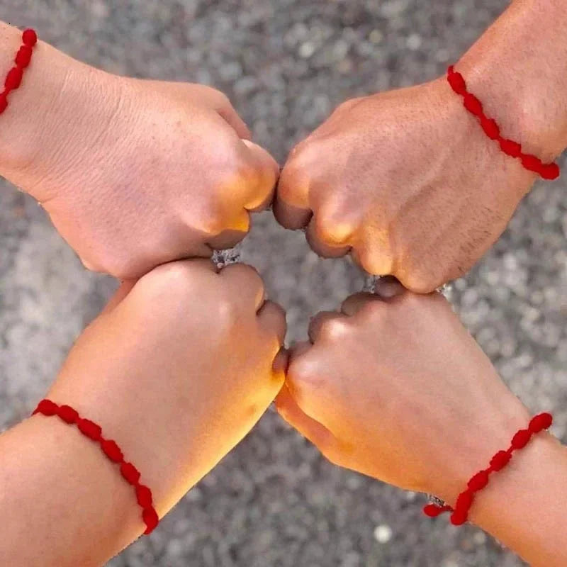 Bracelet Fil Rouge 7 Noeuds