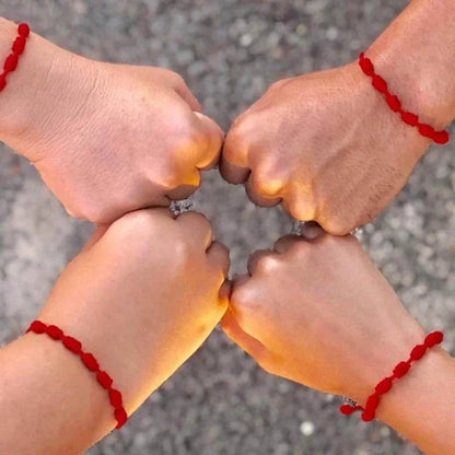 Bracelet Fil Rouge 7 Noeuds