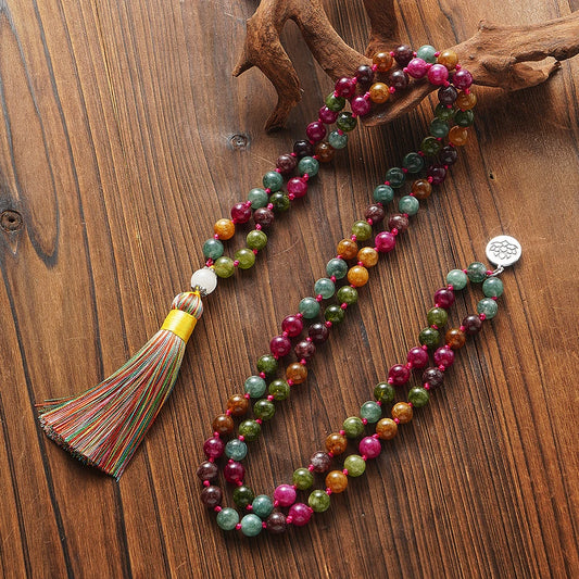 Mala Tibétain Pierres Précieuses
