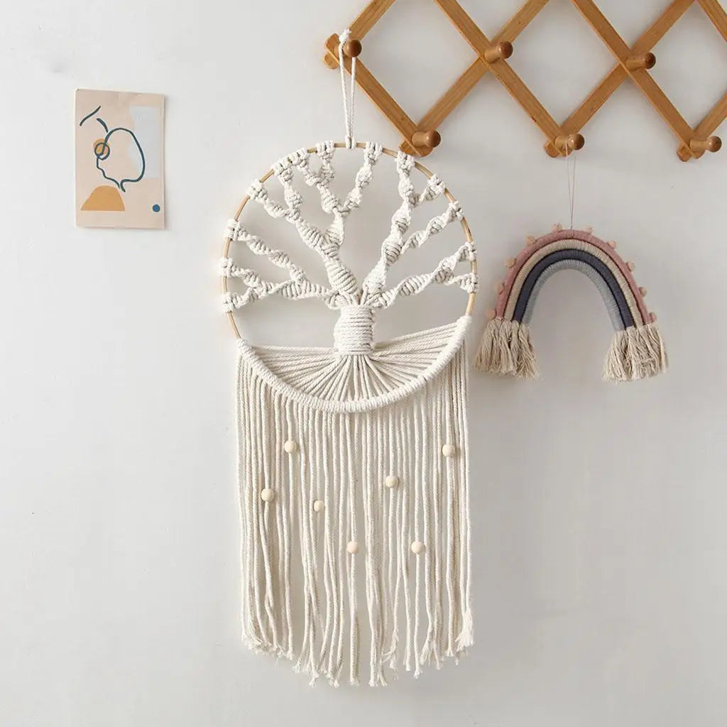 Attrape Reve Arbre de Vie Macrame