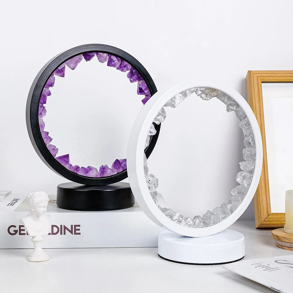 Lampe de Chevet Rechargeable en Pierre Naturelle