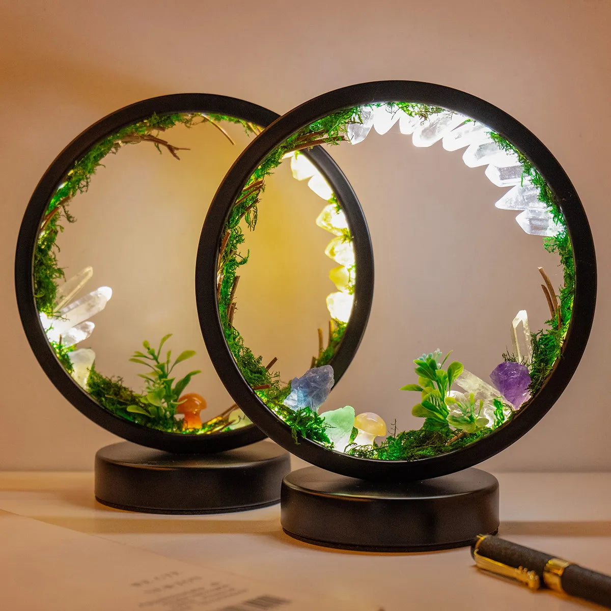 Lampe de Chevet Forêt de Quartz
