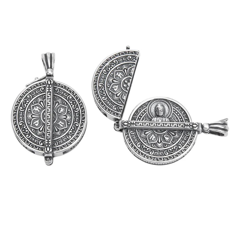 Pendentif Amulette Bouddha Mantra