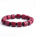 Bracelet Tibetain en Perles de Cinabre