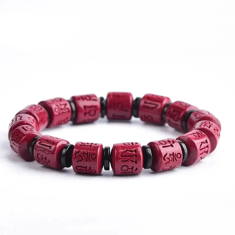 Bracelet Tibetain en Perles de Cinabre