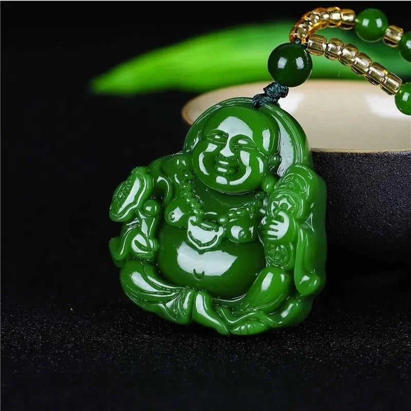 Pendentif en Jade Bouddha