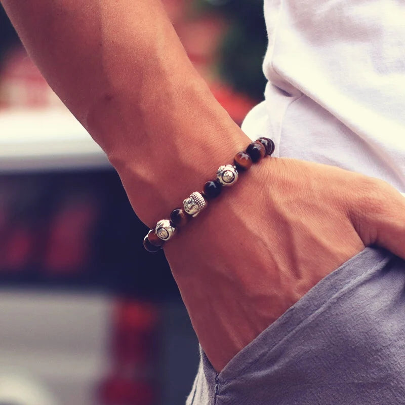 Bracelet Perle Bouddha Om Mani Padme Hum