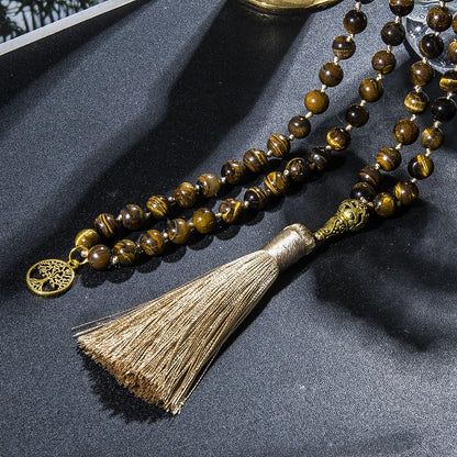Mala Tibétain Oeil du Tigre