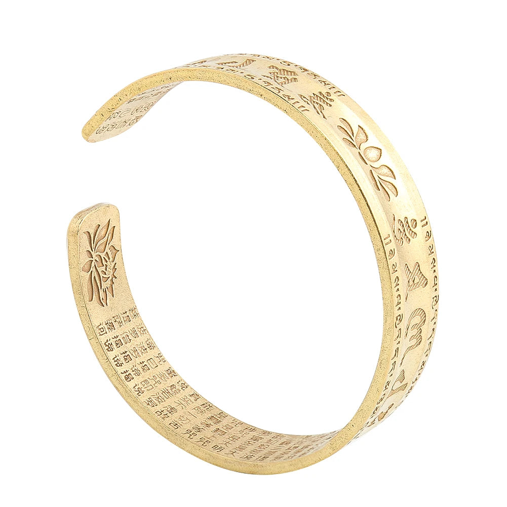 Bracelet Cuivre Tibétain Lotus