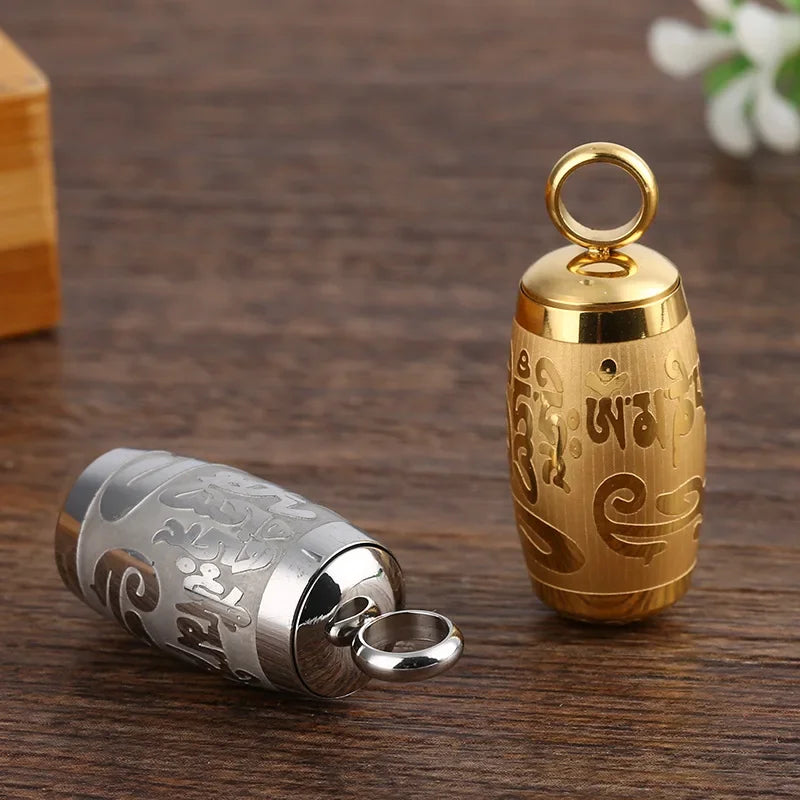 Pendentif Bouddhiste Roue de Priere