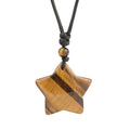 Collier Oeil de Tigre en Forme D’Étoile