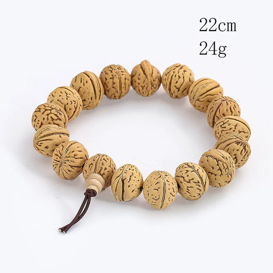 Bracelet Mala Bouddhiste en Noix de Montagne