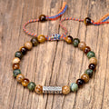 Bracelet Tibétain Pierres Naturelles Om