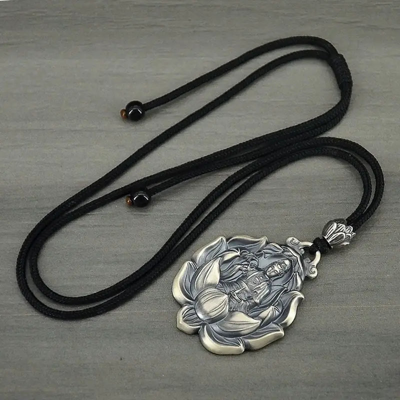 Pendentif Amulette Bouddhiste en Argent