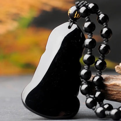 Pendentif Bébé Bouddha Noir