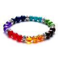 Bracelet 7 Chakras en Pierre Véritables