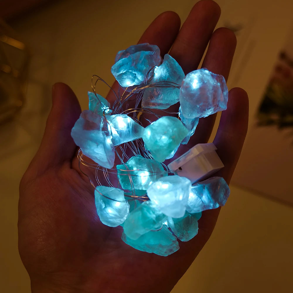 Guirlande Lumineuse en Quartz Naturel