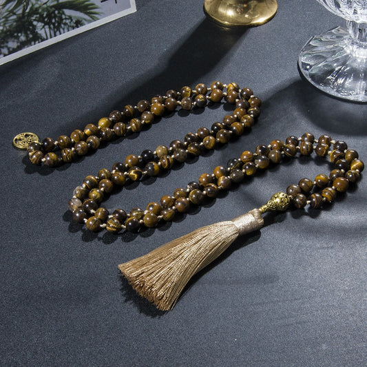 Mala Tibétain Oeil du Tigre