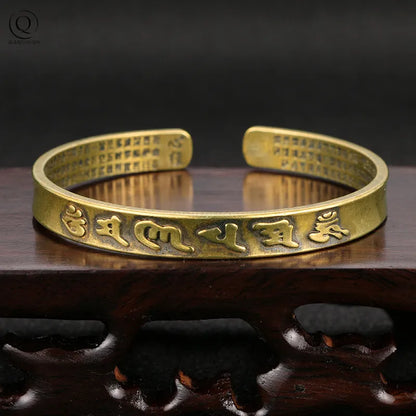 Bracelet Manchette Cuivre Tibétain