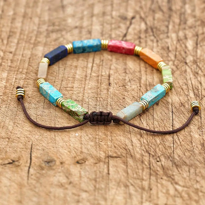Bracelet 7 Chakras Femme Pierres Naturelles