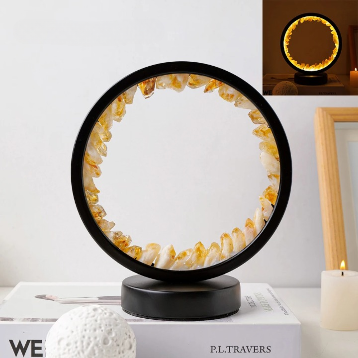 Lampe de Chevet Rechargeable en Pierre Naturelle