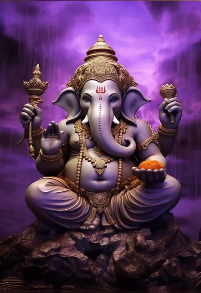 Vue d'ensemble des variantes tableau Ganesh, trois visuels disponibles