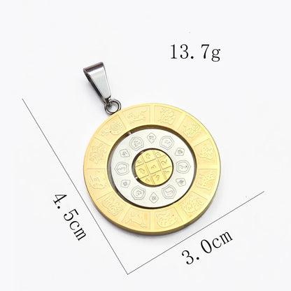 Amulette Bouddhiste Om Or Rond