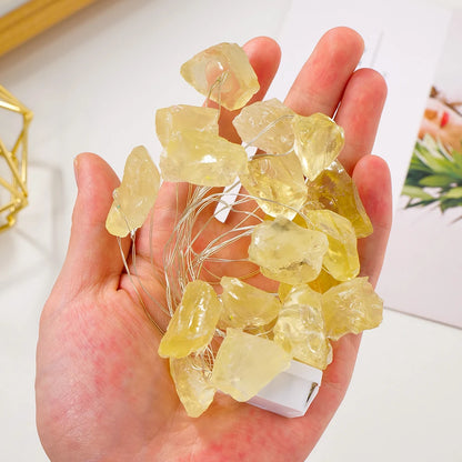 Guirlande Lumineuse en Quartz Naturel