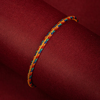 Bracelet Tibetain Bouddhiste Tressé Main