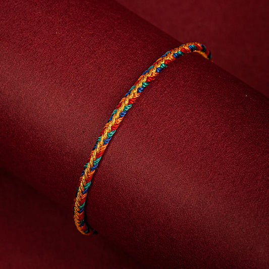 Bracelet Tibetain Bouddhiste Tressé Main