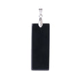 Collier en Obsidienne Noire Rectangulaire