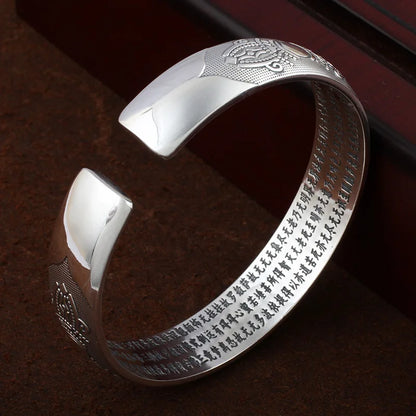 Bracelet Mantra Tibétain en Argent