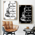 Poster Bouddha Zen "Citation"