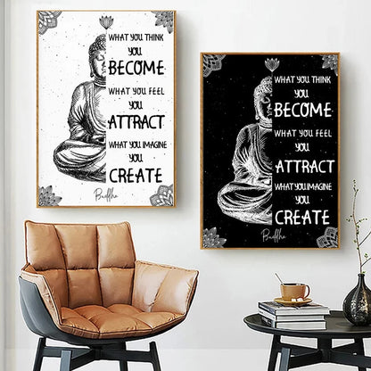 Poster Bouddha Zen "Citation"