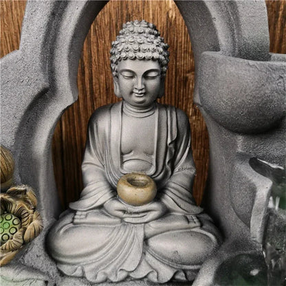 Fontaine Intérieur Zen Temple Bouddhiste