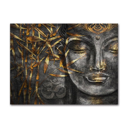 Poster Bouddha souriant emballage protection transport roulé