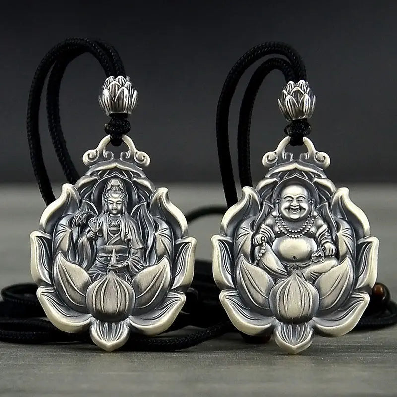 Pendentif Amulette Bouddhiste en Argent