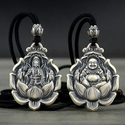 Pendentif Amulette Bouddhiste en Argent